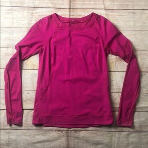 lululemon athletica Magenta Long Sleeve Tee‎
